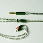 XINHS 16 Strands Silver Plated Copper Earphone Wire MMCX/0.78mm 2 Pin/QDC/TFZ HIFI Headphone Upgrade Cable For SE535 UE900S