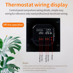MH1828A Smart Thermostat LED Touch Screen Floor Heating Temperature Controller 85-265V Electric Heating Temp Regulator 16A