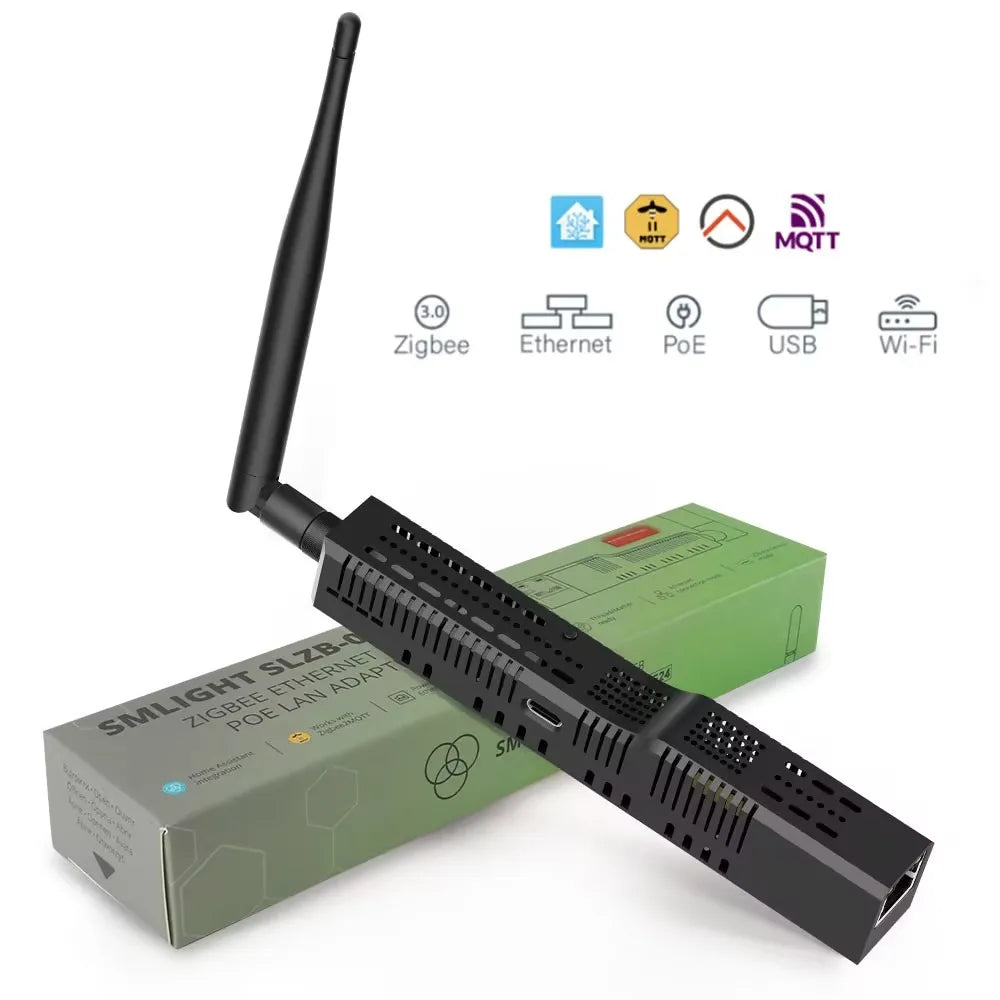 SLZB-06/M/P7/P10/MR1 Zigbee3.0 Gateway Coordinator with PoE Ethernet/USB/WiFi Bridge Compatible Zigbee2MQTT Home Assistant ZHA