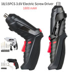 3.6V Electric Screw Driver Rechargeable Household Electric Drill LED Lighting Electric Power Screwdriver Set Portable Power Tool