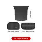 YZ For Tesla Floor Mats Model 3 Y 2021-2024 Car Four Seasons Waterproof Non-slip Floor Mat NEW  TPE Special Car Accessories