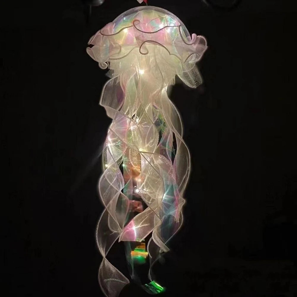Beautiful Jellyfish Lamp Flower Girl Room Atmosphere Decoration Lamp Bedroom Colorful Nightlight Home Decoration