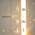 Brass Crystal Rainbow Crystal Hanging Pendants Suncatcher Moon Catcher Stained Glass Wind Chimes Home Garden Decor Kristalle
