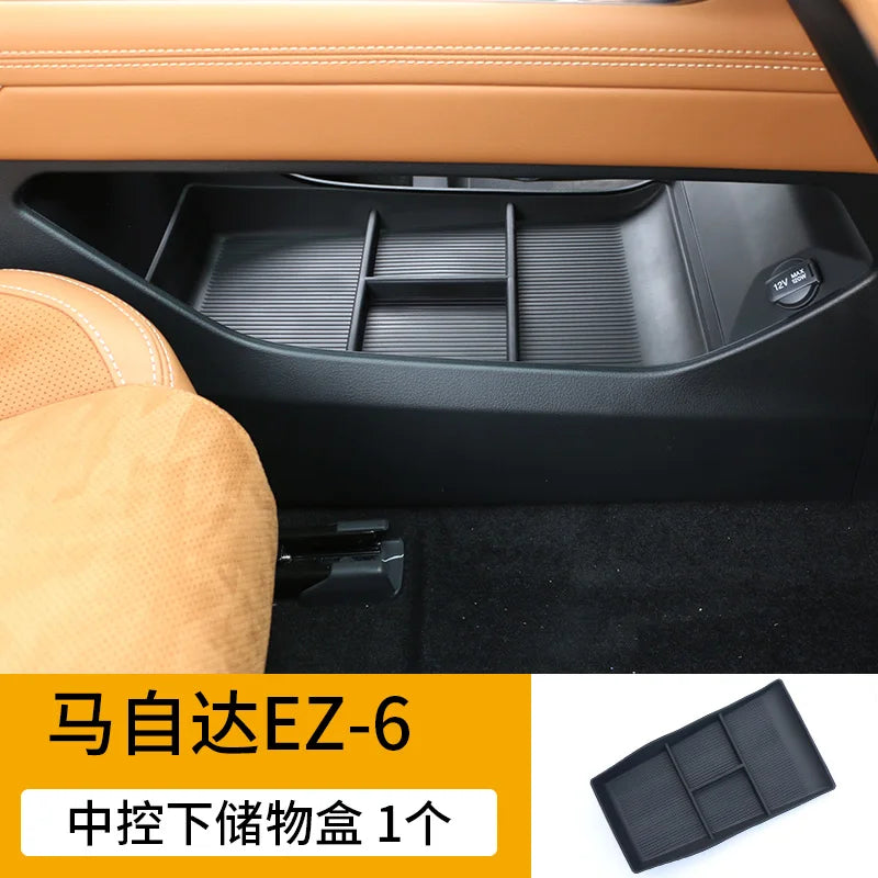 Center Console Storage Box Central Control Lower Organizer Tray for Mazda EZ6 2025 Car Interior Tidying Accessories