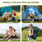 WESTTUNE Inflatable Air Mattress Camping Sleeping Pad Ultralight Camping Mat with Pillow Built-in Foot Pump for Backpacking Hiki