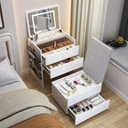 Modern Nordic Vanity Table Drawers Storage Trendy Organizer Vanity Table With Mirror Bedroom Coiffeuse De Chambre Furniture