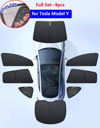 For Tesla Model 3 Highland 2024 Sunshade Accessories Silver Thick Sun Shade Tesla Model Y Juniper 2025 Window Windshield Shading