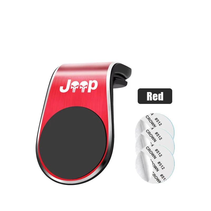 Magnetic Car Phone Holder Air Vent Clip Mount For Jeep Renegade Compass Grand Cherokee Wrangler jk Gladiator Car Accessories
