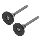2 PCS Adjustable Furniture Glide Leveling Pads - Nylon Rubber Base D30xM6x50 for Perfect Stability