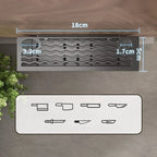 Kitchen Storage Rack Carbon Steel & Plastic Wall-Mounted Non-Drilling Water-Draining Multi-Functional Kitchen Hanging Rack