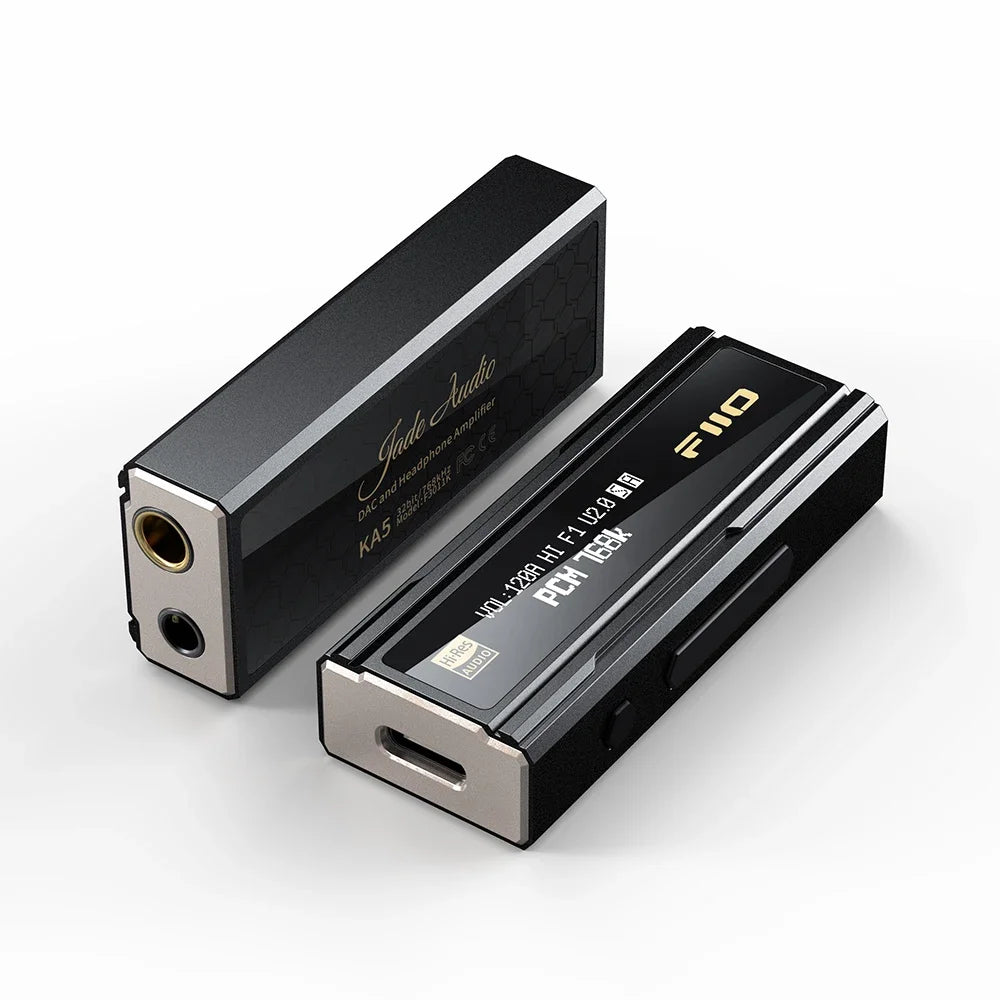 FiiO KA5 USB DAC Headphone Amplifier Hi-Res Dual CS43198 chip 3.5/4.4mm Audio Cable PCM 768khz DSD256 Android IOS WIN