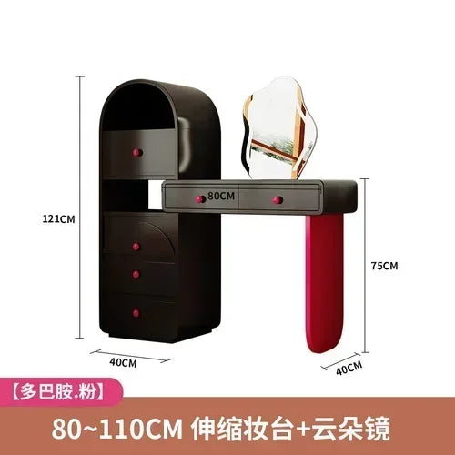 Storage Stool Dressing Table Mirrors Women Minimalist Jeweler Dresser Makeup Stand Tocador De Maquillaje Home Decoration