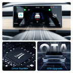 Podofo 9” Head Up Display For Tesla Model 3/Y Tesla HUD Display Carplay Android Auto WIFI Bluetooth OTA Power Speed Update