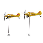 3D Plane Garden Creative Weather Vane Decoration Metal Windmill Wind Spinner Airplane Anti-corrosion Weatherproof Dutdoor Decor