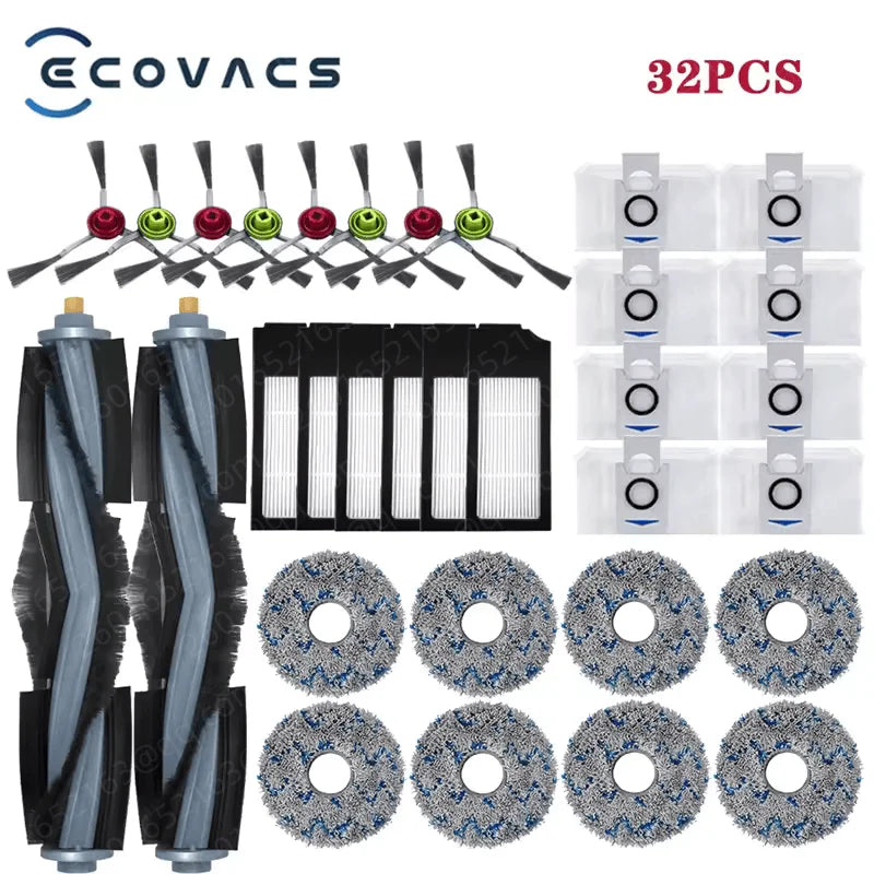 For Ecovacs Deebot X1/ T10 OMNI / TURBO /X1S PRO Accessories Robot Vacuum Cleaner Parts Mop Dust Bag Hepa Filter Main Side Brush