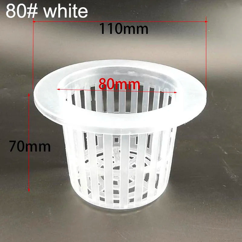 50pcs Hydroponic Soilless Mesh Net basket Plant veg Grow Nursery Cup Pot Sponge tray Aeroponic Veg Planter Clone Colonization q1