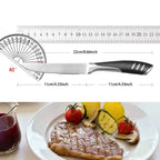 6-piece kitchen knife set, stainless steel steak knife with knife holder, ergonomic handle fruit knife, kitchen cooking knife
