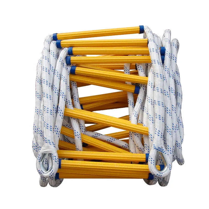 5Meters Fire Escape Ladder Anti-skid Rescue Rope Emergency Work Safety Response Self-rescue Lifesaving Rock Climbing Escape