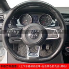 Braid Genuine Leather Car Steering Wheel Cover  for Volkswagen VW Golf R MK7 Golf 7 GTI VW Polo Scirocco 14-16 DIY Car Interior