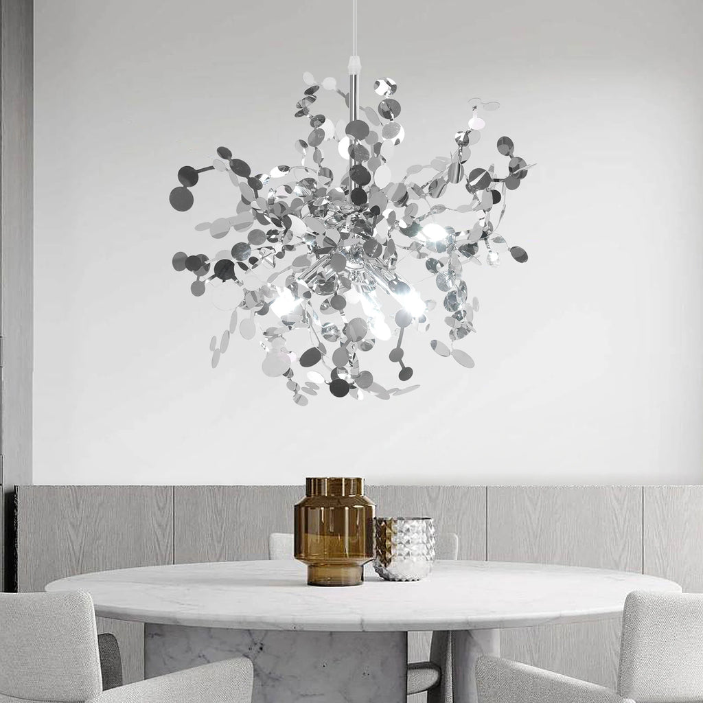 Nordic LED Stainless Steel Pendant Lamp Indoor Dcora Bedroom LED Chandelier Lighting Fixtures for Living Room Gold /Silvery New