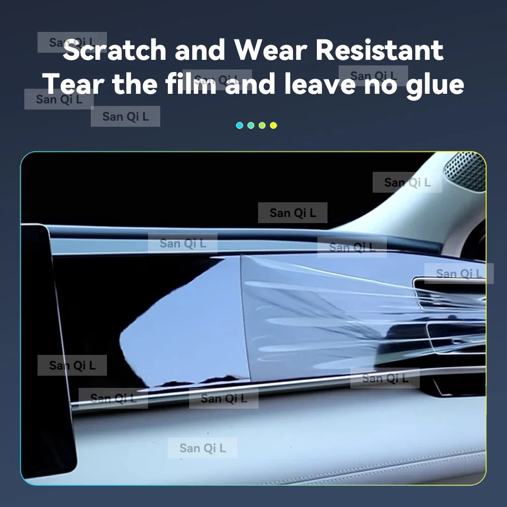 Interior TPU for GAC EMKOO 2023 2024 2025 Protective Film Cover Anti-Scratch Gearbox Panel Navigation Screen Automotive FILM
