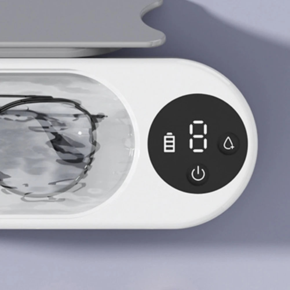 Ultrasonic Eyeglass Washing Tool High Frequency Vibration Glasses Cleaner Retainer Cleaner Machine for Retainer Eyeglass Watches