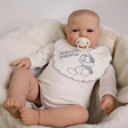 NPK 24Inch pickle Awake Baby boy in Soft Cloth Body Lifelike Reborn Toddler Hand painted Hair Cuddly Baby Doll  Baby