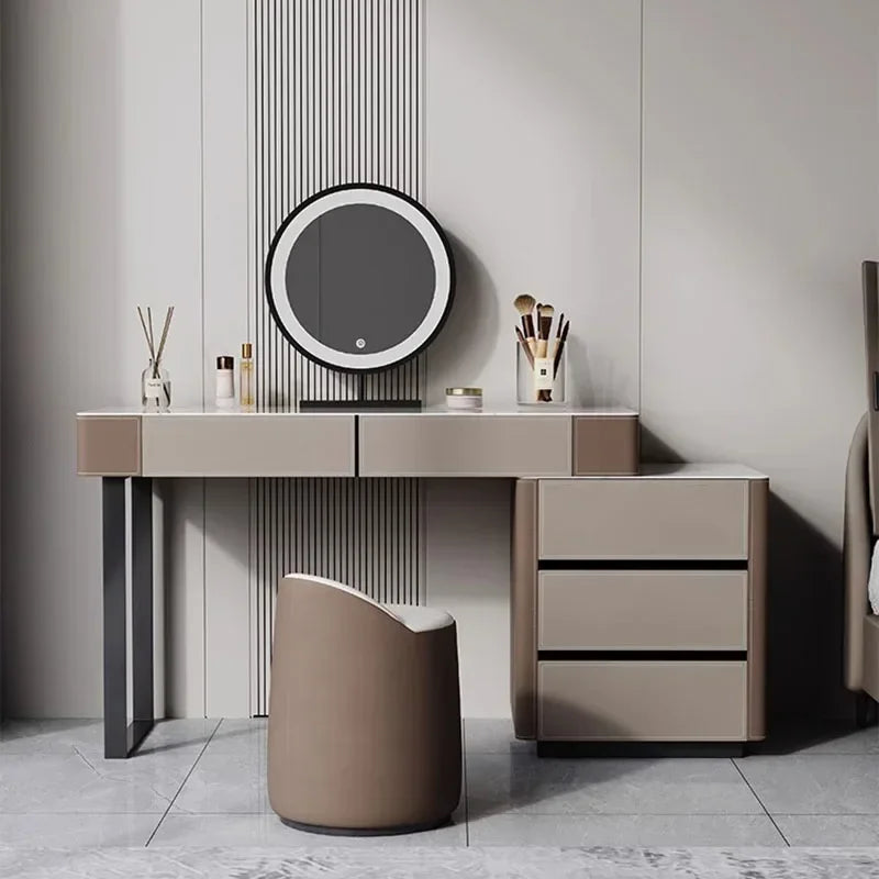 Beauty Dressers Makeup Vanities Stand Minimalist Cheap Mirror closet organizer Chest Children's Desk Table Room Salon Furniture