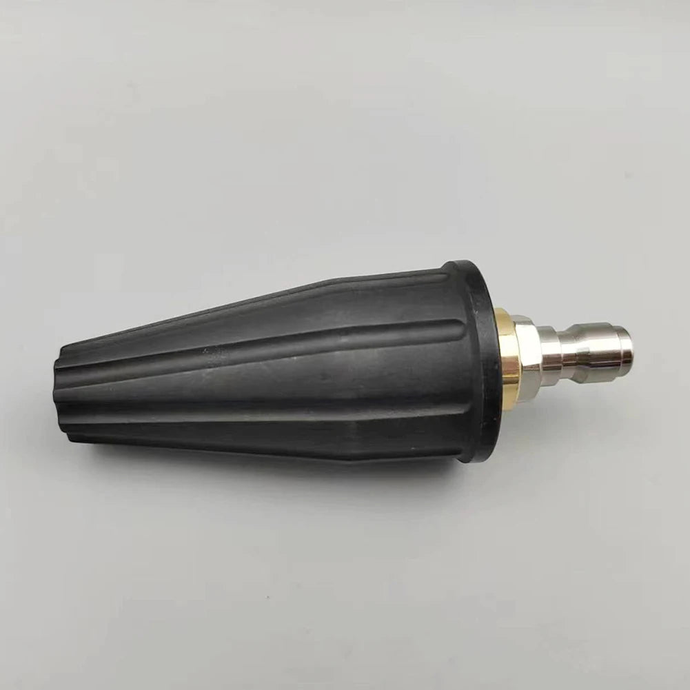 Water Gun Nozzle 1/4 Inch Quick Connector High Pressure Sprayer Stainless Steel Washer Gun Adapter Turbo Nozzle for Car Cleaning