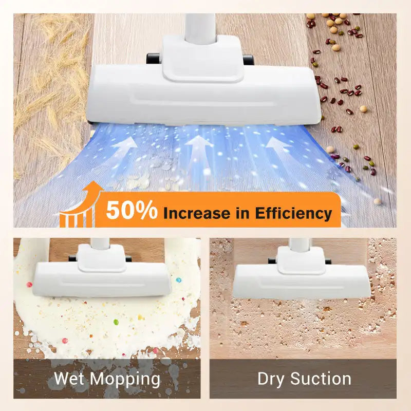 Cordless Vacuum Cleaner 6000PA Powerful Suction for Home & Car Handheld Cleaning Robot Auto Vacuums Strong Suction Cleaner