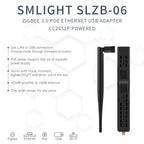 SLZB-06/M/P7 SMLIGHT Zigbee 3.0 to Ethernet,USB,and WiFi gateway coordinator with PoE,works with Zigbee2MQTT,Home Assistant,ZHA