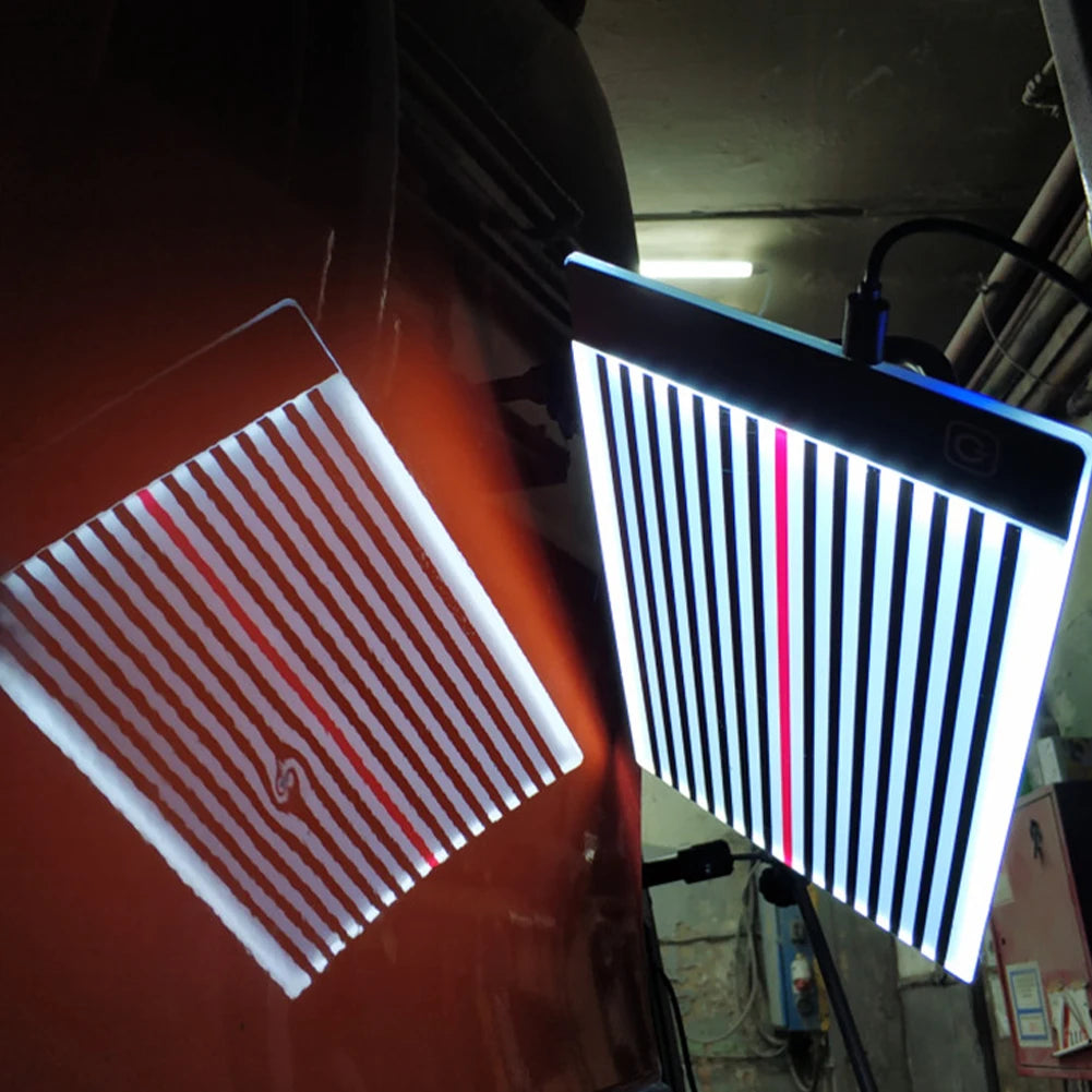 LED Car Dent Repair Light with USB Power Adjustable Brightness Reflector Line Board for Paintless Dent Removal