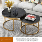 Nordic Simple Coffee Table Modern Creative Home Round Coffee Table Living Room Advanced Sense Iron Art Light Luxury Size Circle