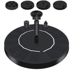 Solar Fountain Pump Floating Solar Panel Bird Baths Water Fountain with 4 Nozzles For Garden Outdoor Water Pool Pond Decor