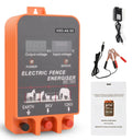 5-10KM Electric Fence Energizer 2.5 Joule With LCD Display 12V Energizer Controller for Farm Livestock Cows Cattle Horse