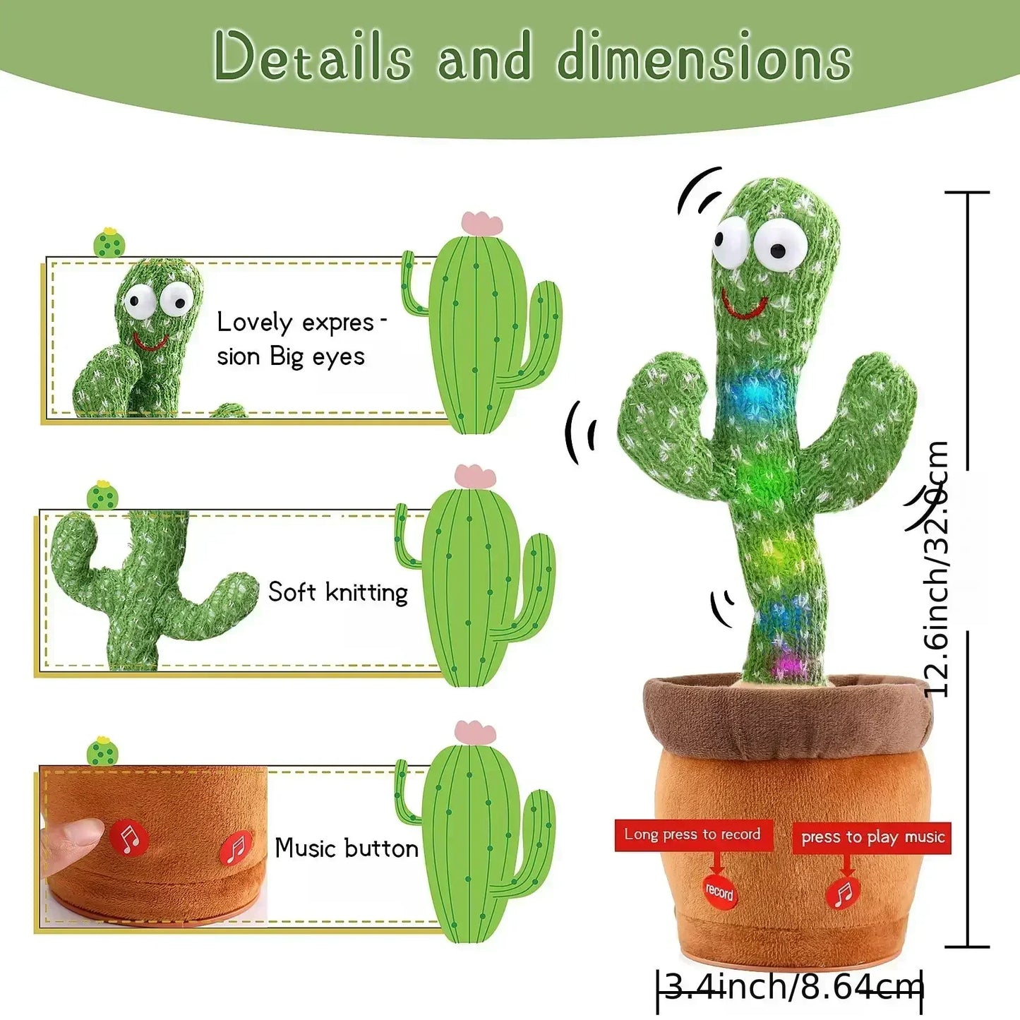 Talking & Dancing Cactus Toy