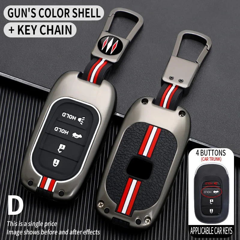 for Honda CR-V Civic Accord HR-V CR-V CRV HRV Fit City Odyssey XRV Hrv Metal Car Key Cover Fob Case Shell 2023 2024