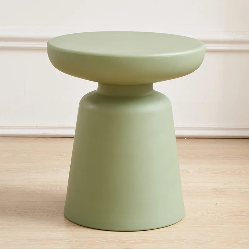 K-star Household Coffee Table Living Room Plastic Circular Macaron Color Small Size Side Table Balcony Modern And Simple 2024