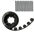 5M Fixed Garden Barrier Lawn Grass Plastic Edging Border Landscape Edging Garden Edge Kit With 15 Anchoring Spikes Easy Install