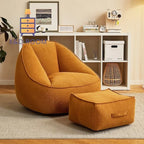 X&D Bean Bag Lazy Corduroy Comfortable Sofa Single Bed Tatami Bedroom Balcony Casual Lightweight Small Sofa Living Room 2024 New