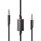 Replacement Headset Cord Audio Cable Inline Mute Cord for Astro A10 A30 A40 A40TR A50 Gaming Headset for PS4 Controller