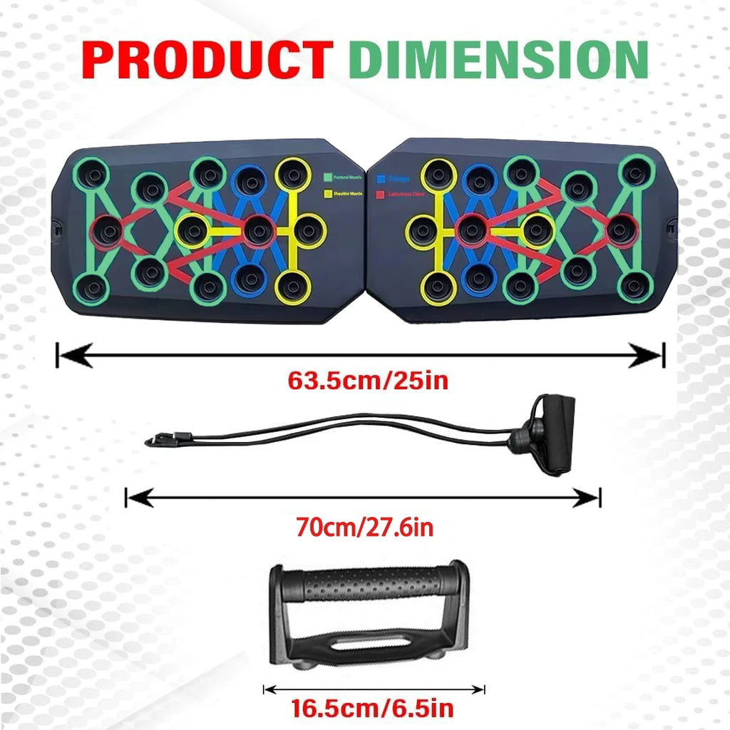 Portable Push-Up Board Set - Multifunctional Fitness Equipment for Full Body Training | AlluCanFind