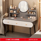 Dressing Table, Bedroom,Simple Modern Small Apartment, Bedside Storage Cabinet,Integrated Makeup Table, Nail Salon Makeup Table
