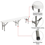 6FT Outdoor Courtyard Foldable Bench