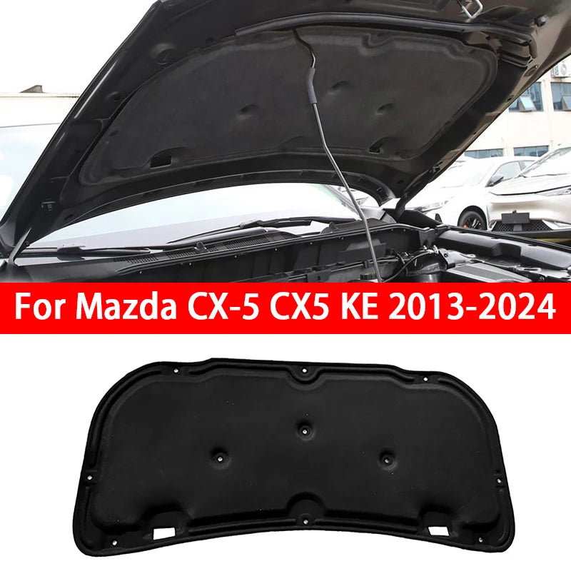 Car Front Engine Hood Sound and Heat Insulation Cotton for Mazda CX-5 CX5 KE 2013~2024