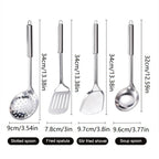 4Pcs Stainless Steel Kitchen Utensil Set Shovel Frying Spoon Soup Colander Spatula Kitchen Tools Set