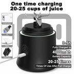 Electric Portable Juicer Mixer 600ml Mini Electric Juicer USB Rechargeable Fresh Fruit Machine Milkshake Smoothie Blender Mixing