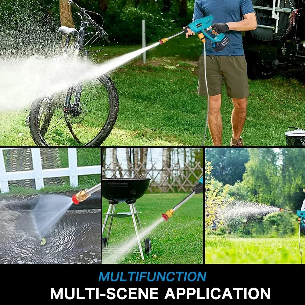 Car Wash Water Gun Washer Spray Nozzle High Pressure Cleaner for Car Home Garden Cleaning Washing Machine for Makita 18V Battery