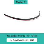For Tesla Model 3/Y/S/Highland Spoiler Real Carbon Fiber Original High Performance Auto Trunk Tail Wing Car Exterior Accessories