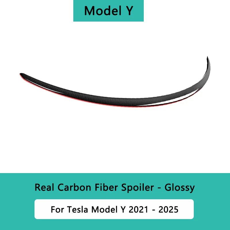 For Tesla Model 3/Y/S/Highland Spoiler Real Carbon Fiber Original High Performance Auto Trunk Tail Wing Car Exterior Accessories